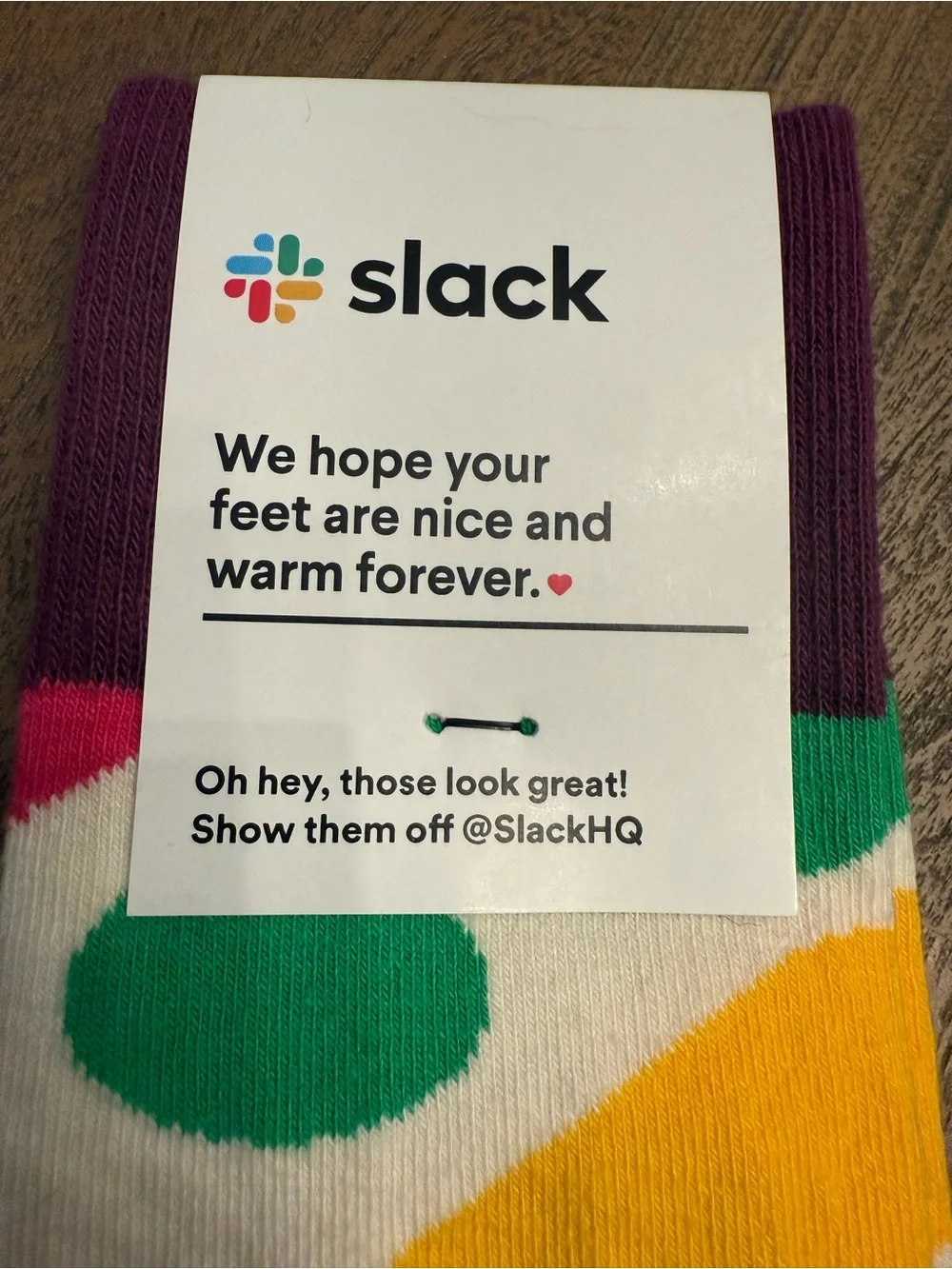 Sock Club Colorful Abstract Dot Pattern Crew Socks NWT Cotton Blend